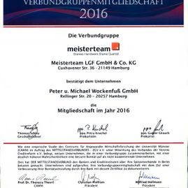 Zertifikat für Glaser Hamburg Norg